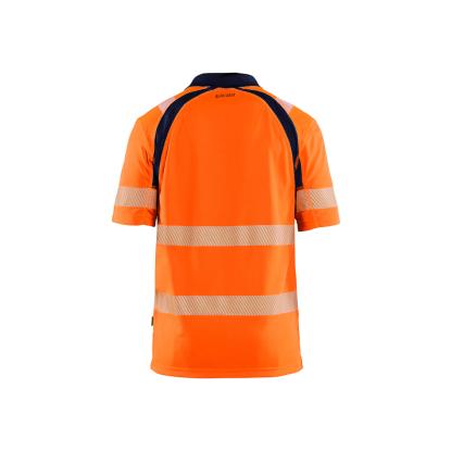 Blåkläder 3595 high vis poloshirt, hi-vis orange/marineblå