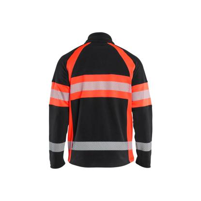 Blåkläder 4713 microfleece jakke, sort/hi-vis rød