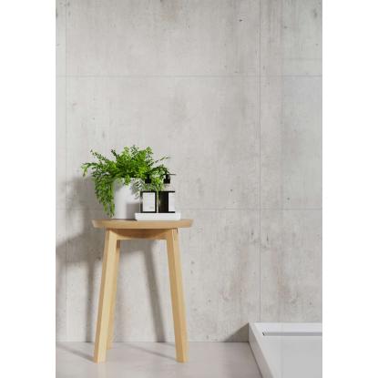 Fibo Cement vådrumspanel med 60 x 40 cm fliselook, 10 x 600 x 2400 mm, cracked cement silk