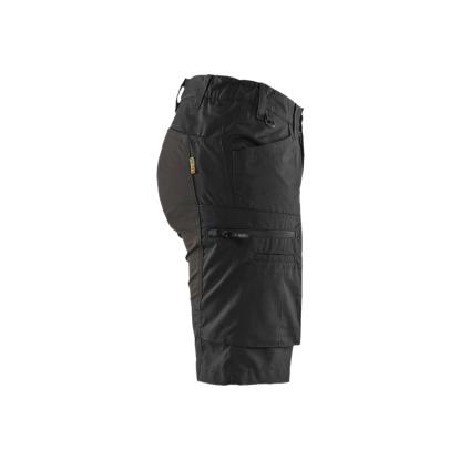 Blåkläder 7149 dame service shorts med stretch, sort