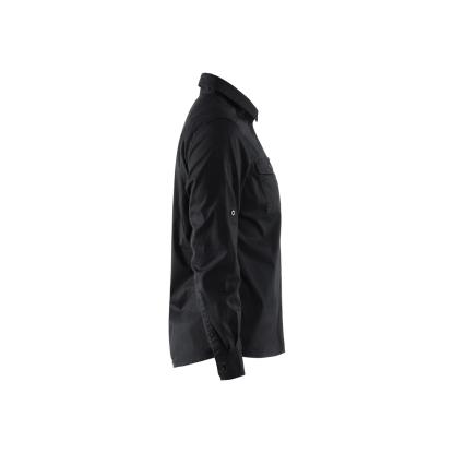Blåkläder 3208 dame twill skjorte, sort