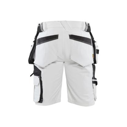 Blåkläder 1088 shorts 4-vejs stretch, hvid/mørk grå
