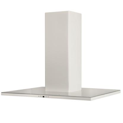Silverline SL4250 Nordic Dark Ada frithængende emhætte, hvid/hvid glas, 60 cm