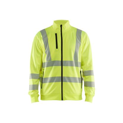 Blåkläder 3563 high vis sweatshirt full zip, hi-vis gul