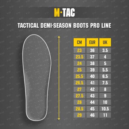 M-TAC Demi-Season Pro Line taktiske støvler, sort