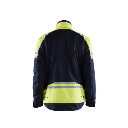 Blåkläder 4505 jakke inherent steel, marineblå/hi-vis gul