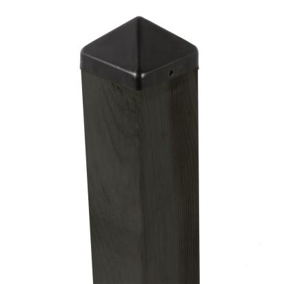 NORDIC FENCE stolpehat, metal, sort, 75 x 75 mm