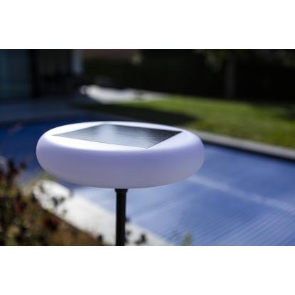 LUTEC POPS med solceller LED transportabel gulvlampe, H174,5 cm, IP54, sort