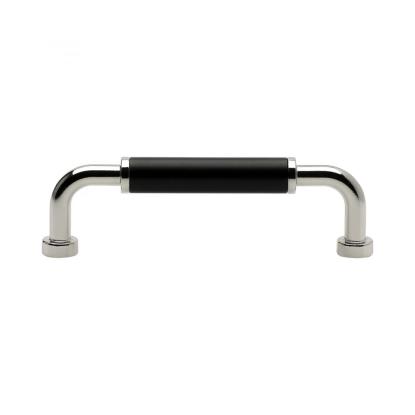 Beslag Design Brohult M greb, 96 mm, forniklet/sort
