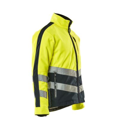MASCOT SAFE SUPREME Sheffield fleecejakke, hi-vis gul/mørk marine