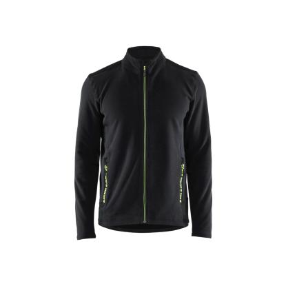 Blåkläder 4765 microfleece jakke, sort/hi-vis gul