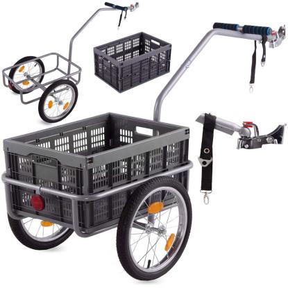 Cykelanhænger med aftagelig transportkasse, maks. 50 kg