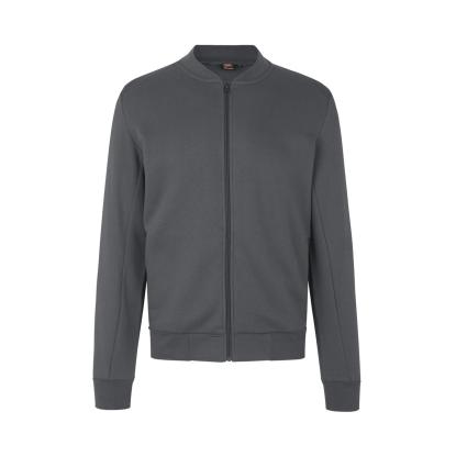 ID PRO Wear 0366 sweat cardigan, silver grey