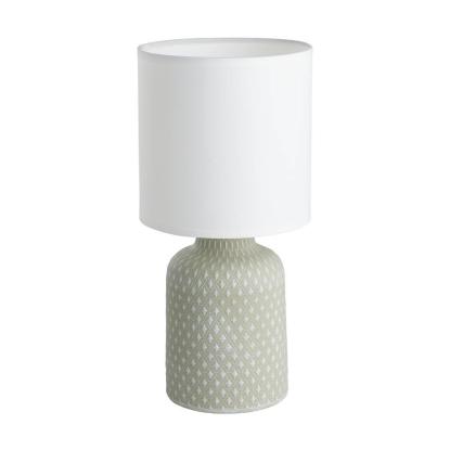 EGLO BELLARIVA bordlampe, H32 cm, E14, grå/hvid