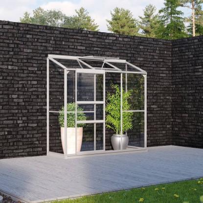 Vitavia Ida 1300 vægdrivhus, alu, 1,3 m², 3 mm glas