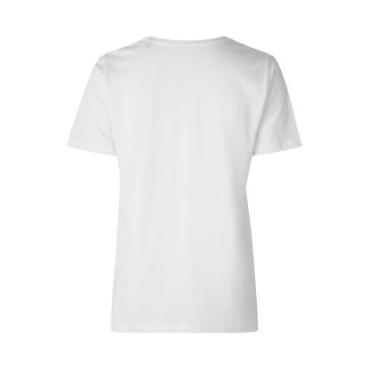 ID 0553 T-shirt, økologisk, dame, hvid