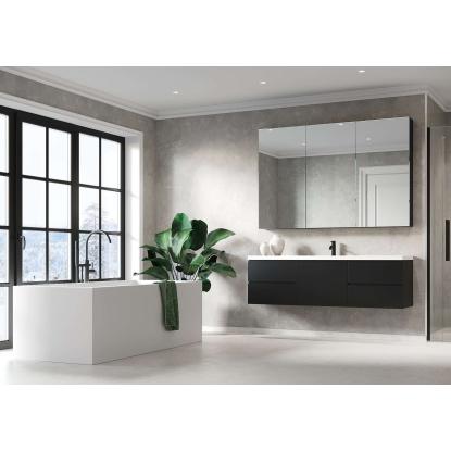Fibo Stone vådrumspanel, 10 x 600 x 2400 mm, grey marble silk