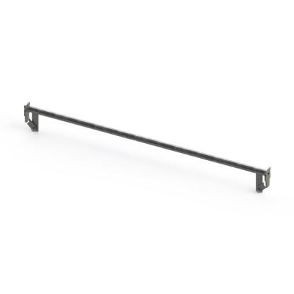 JUMBO stålgelænder 120 cm til endegavl, varmgalvaniseret - 2200124