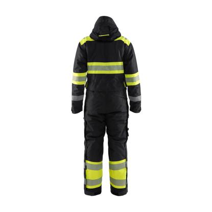 Blåkläder 6720 high vis vinter kedeldragt, sort/hi-vis gul