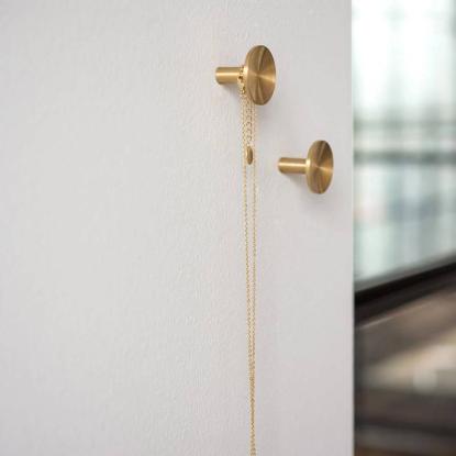 Beslag Design Sture knage, Ø28 mm, børstet messing