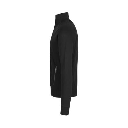 ID 0628 sweat cardigan med lynlås, sort