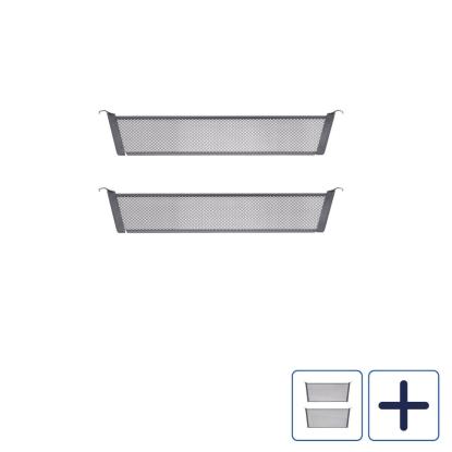 Décor+ D40 rumdeler til meshkurv, mat grå, 43,1 cm - 2 stk.