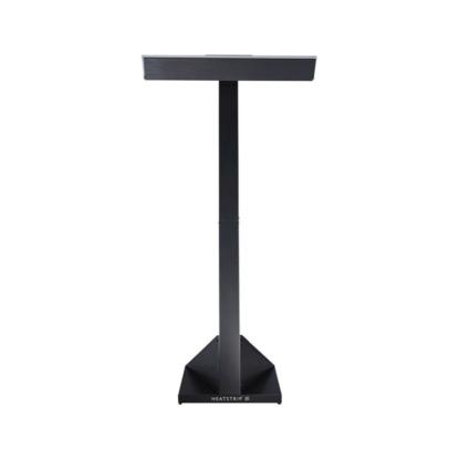 HEATSTRIP Design el terrassevarmer på stander med fjernbetjening og appstyring, sort, 2400W
