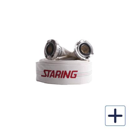 STARING entreprenørslange med 2" storz koblinger, pvc
