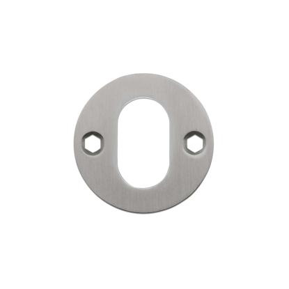 Jasa Company cylinderskilt til oval cylinder, 30  mm, børstet stål