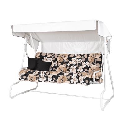 Varax De Luxe 3 personers hængesofa, sort/beige-blomstret