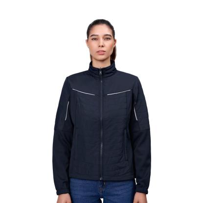 ID 0781 Zip-n-Mix hybridjakke, dame, navy