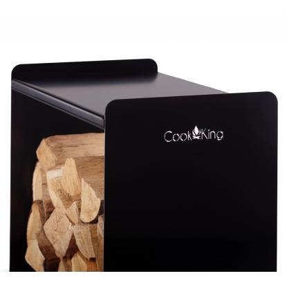 Cook King Fuego brændehylde, stål, sort