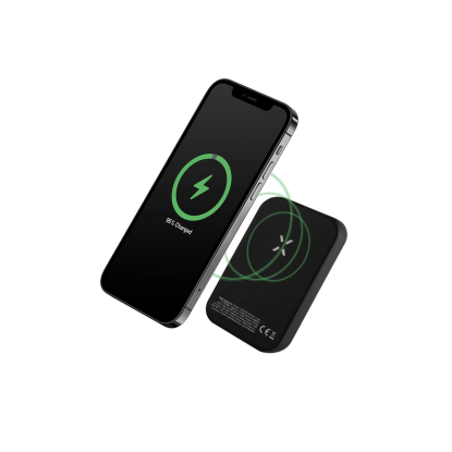 FIXED MagZen trådløs powerbank, 10.000 mAh, sort