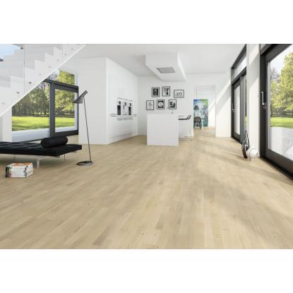 Moland Molaloc Classic Parket parketgulv, G5, eg, hvid matlak
