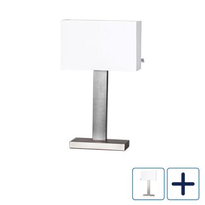 By Rydéns Prime bordlampe, stål/hvid