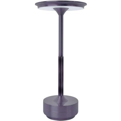 Armaturhantverk Svampen transportabel LED bordlampe, H28,5 cm, grå