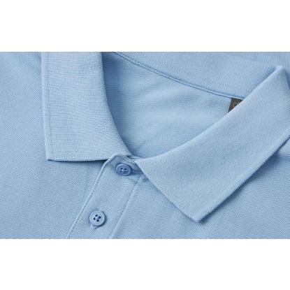 ID 0586 poloshirt, økologisk, lys blå