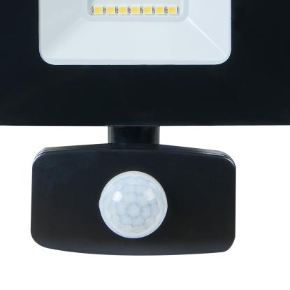 EGLO FAEDO 3 udendørs LED projektør med sensor, 14 x 13 cm, IP44, sort