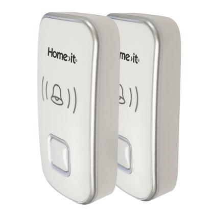 Home It home 2 trådløs dørklokke med 52 ringetoner, 2 sendere
