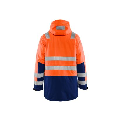 Blåkläder 4495 high vis vinterparkajakke, hi-vis orange/marineblå