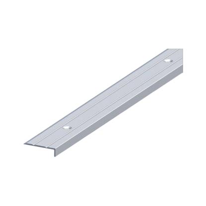 Alfer afslutningsprofil, 25 x 10 mm, alueloxeret, centrerede huller - 1 meter