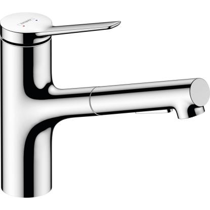hansgrohe Zesis M33 150 køkkenarmatur med udtræk, 2-jet, krom