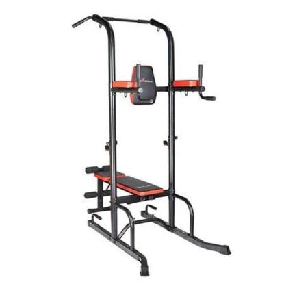 Viking Sports fitnessbænk med pull up bar, multifunktionel, justerbar