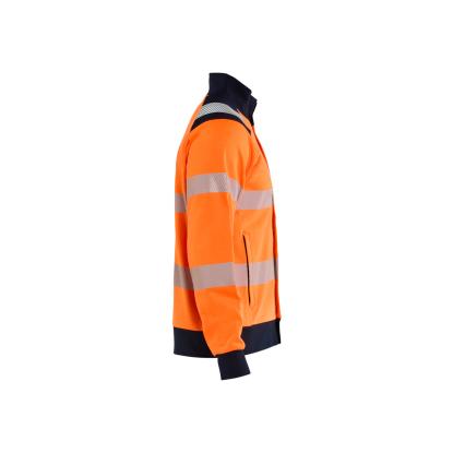 Blåkläder 3461 multinorm sweatshirt full zip inherent, hi-vis orange/marineblå