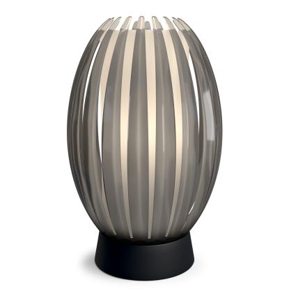 Herstal Tentacle M bordlampe, Ø21 cm, H34 cm, E27, sort/røgfarvet