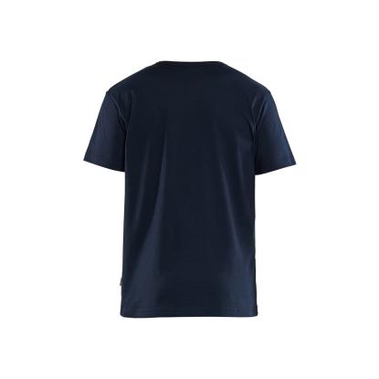 Blåkläder 9215 t-shirt, mørk marineblå/hi-vis gul