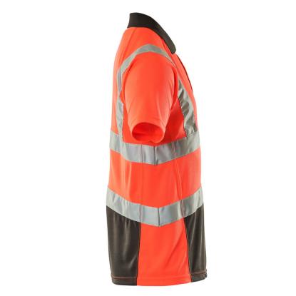MASCOT SAFE YOUNG Anadia poloshirt, hi-vis rød/mørk antracit