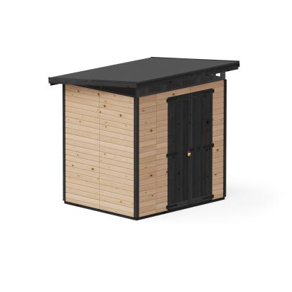 Upyard Strongbox redskabsrum L, lysbrun/sort - 2,95 m²
