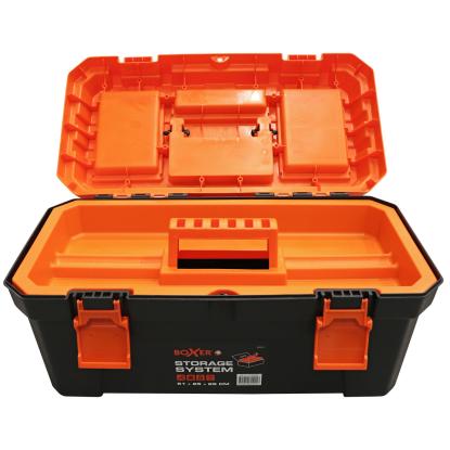 Boxer værktøjskasse med opbevaring i låg, 50,7 x 25,4 x 25,9 cm