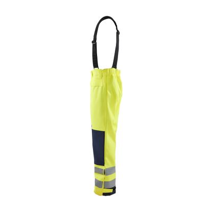 Blåkläder 1313 high vis flammehæmmende regnbuks level 2, hi-vis gul/marineblå